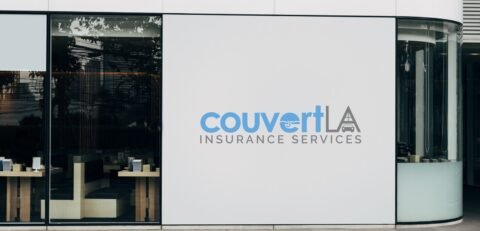 Mockup of a restaurant wall signage Mockup of a restaurant wall signage